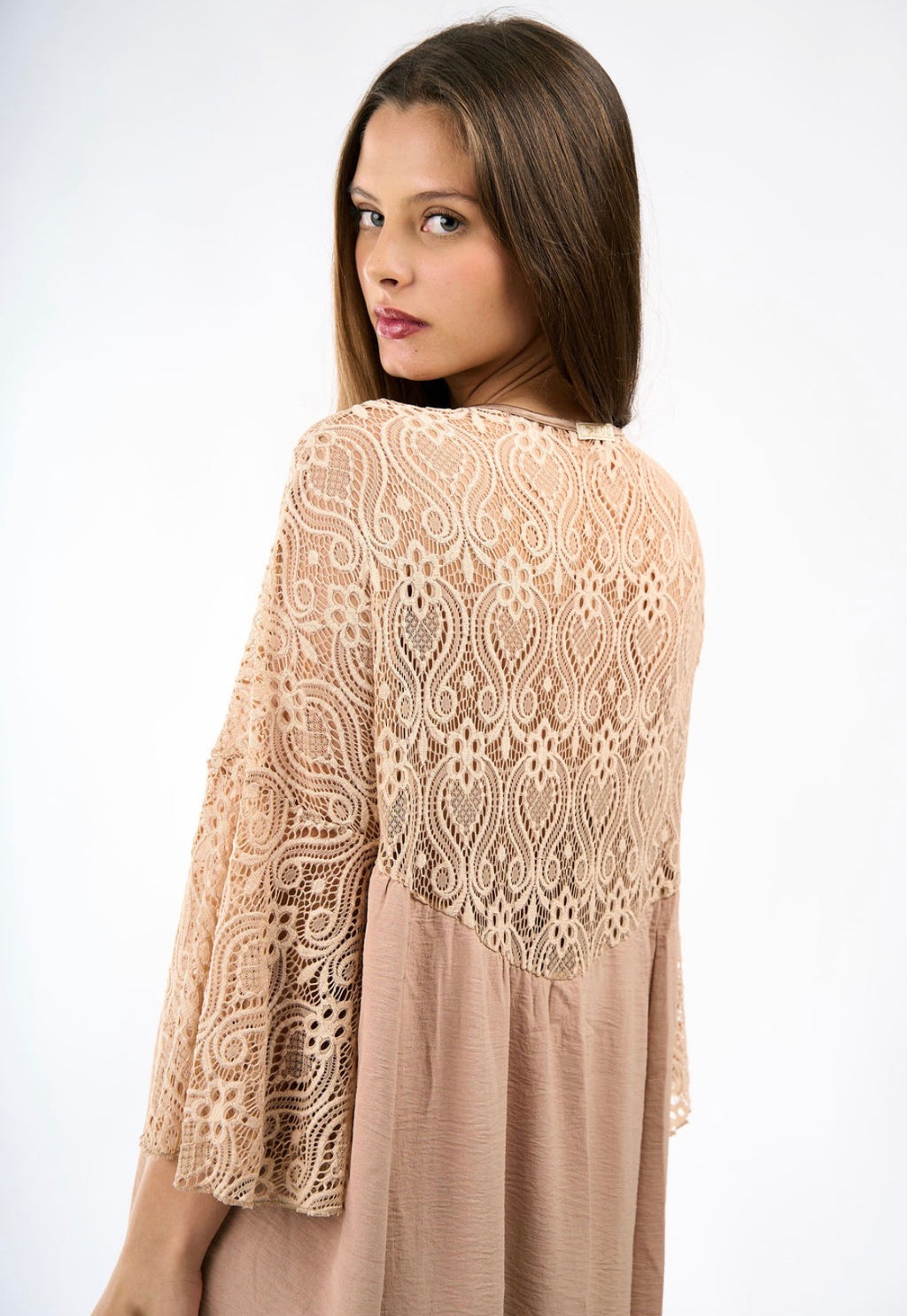 Vestido encaje Palo de rosa