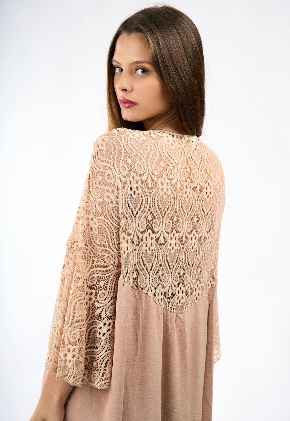 Vestido encaje Palo de rosa