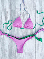 Verde bicolor rosa
