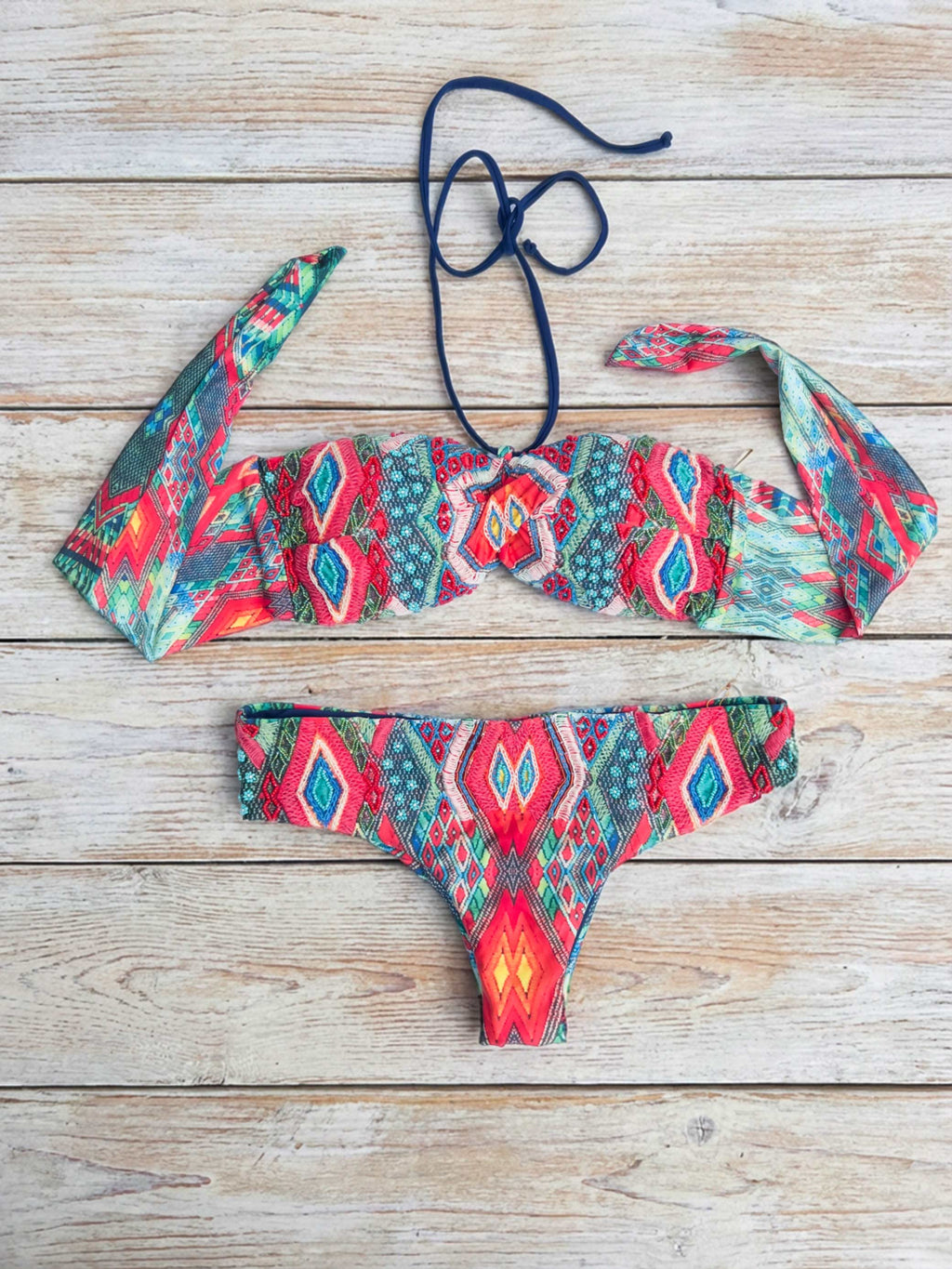 Bikini Strapless Prisma Rojo