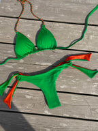 Verde Limón Bicolor Naranja